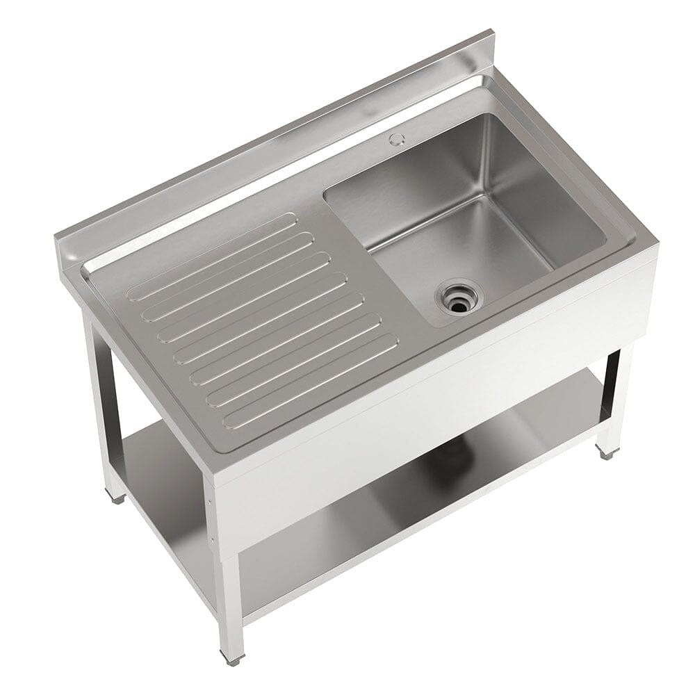 Stainless Steel Hand Wash Basin with Front Side Living and Home 