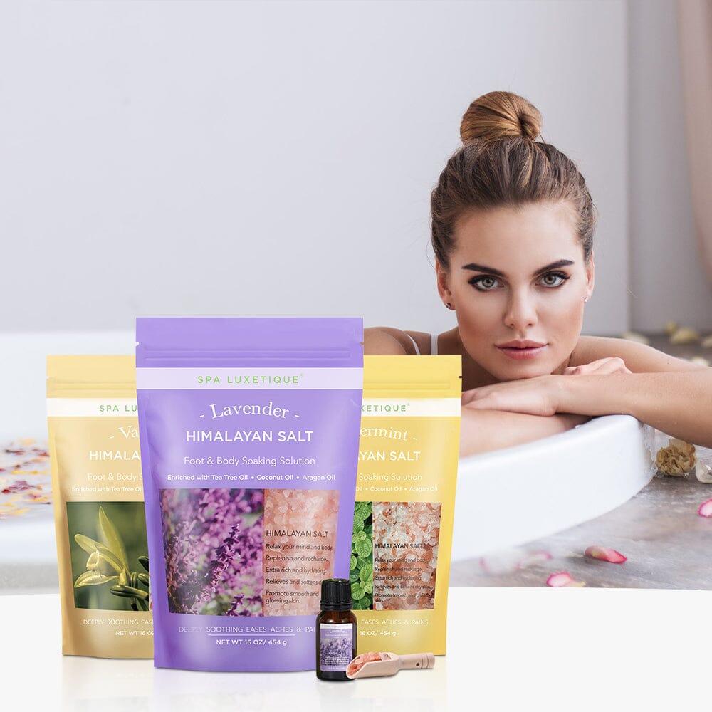 SPA-BS-03 SPA Luxetique Himalayan Salt Body Care Gift Set Living and Home 