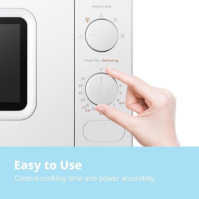 700W 20L Countertop Microwave Oven with Dual Knob Living and Home 