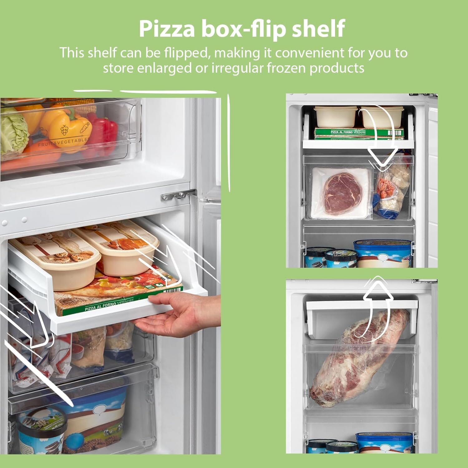 174L Freestanding Low Frost Fridge Freezer Living and Home 