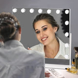 Adjusted Hollywood Vanity LED Lighted Makeup Mirror LED Make Up Mirrors Living and Home 