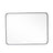 122cm W Aluminum Frame Bathroom Vanity Wall Mirror with Rounded Corner Bathroom Mirrors Living and Home 