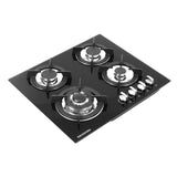 Black Tempered Glass 2/4-Burner Gas Cooktop Gas Cooktops Living and Home 