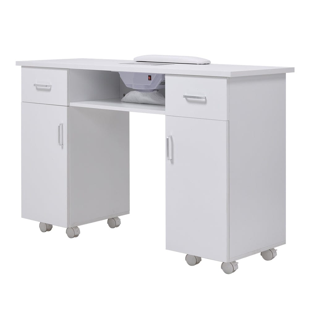 Wheeled Manicure Table with Electric Dust Extractor Dressing Tables Living and Home 