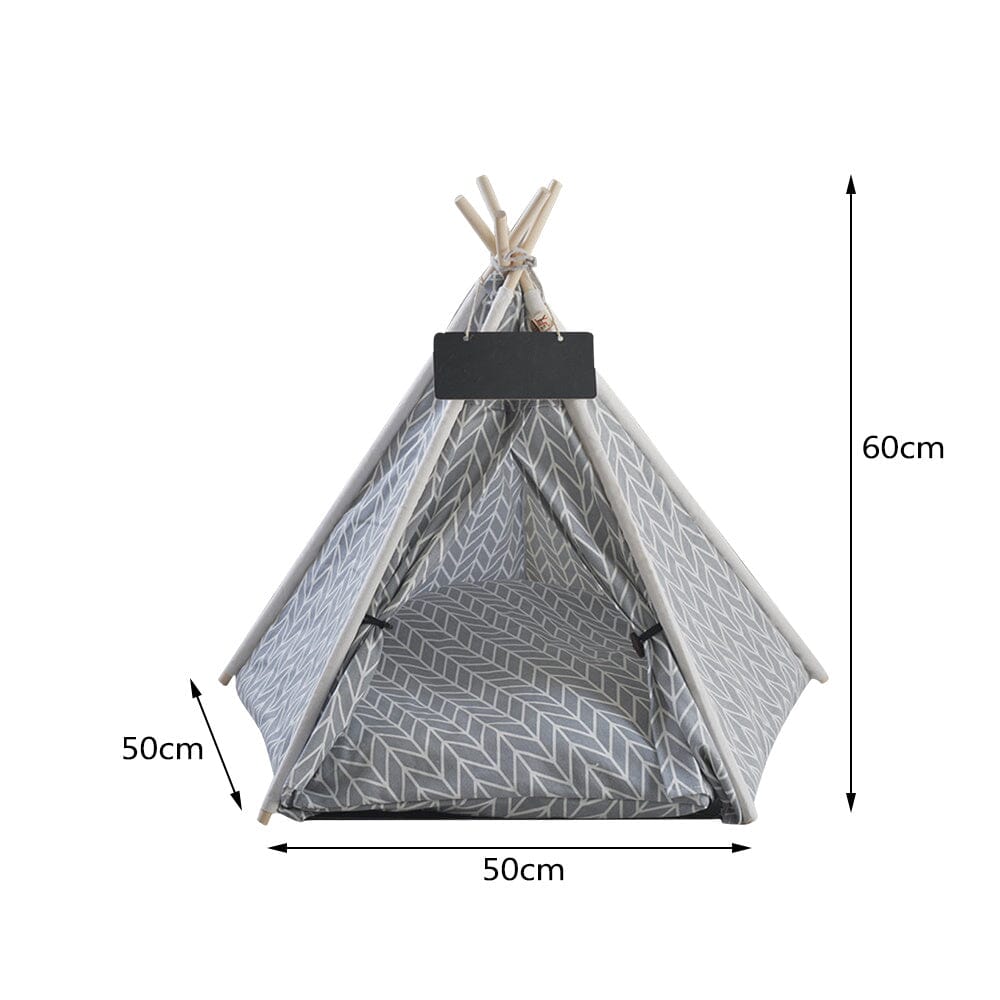 Cozy All-Season Pet Tent for Cats and Dogs - Gray Living and Home 