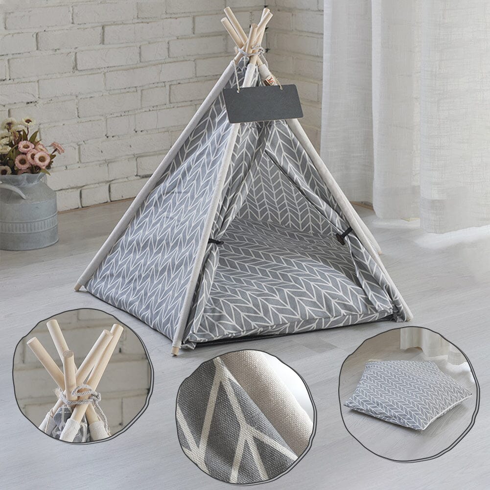 Cozy All-Season Pet Tent for Cats and Dogs - Gray Living and Home 