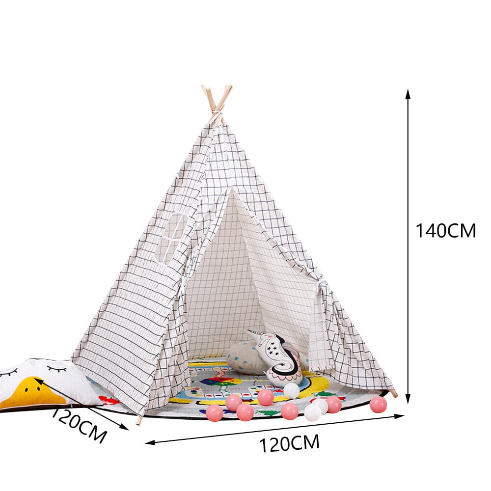 Children Indian Tent Teepee Kids Indoor Play House Living and Home 