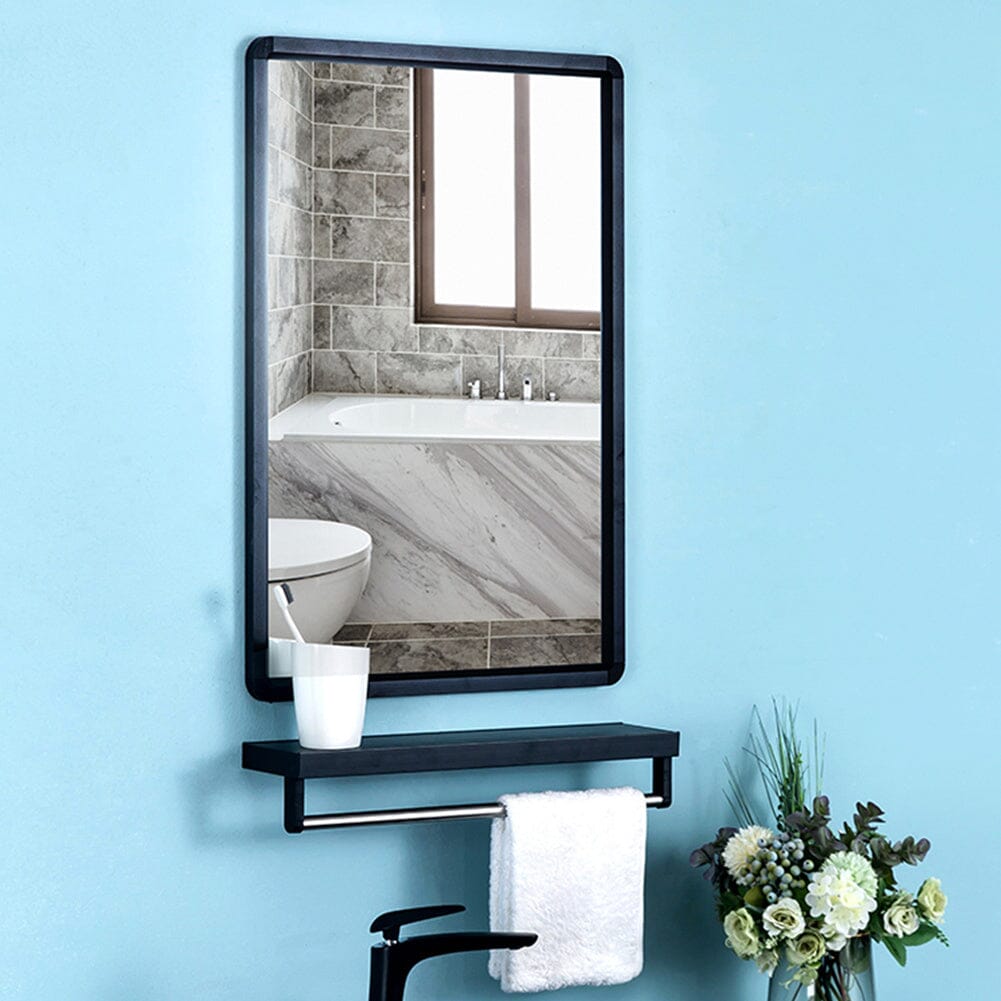 Rectangular Aluminum Alloy Frame Wall Mirror Living and Home 