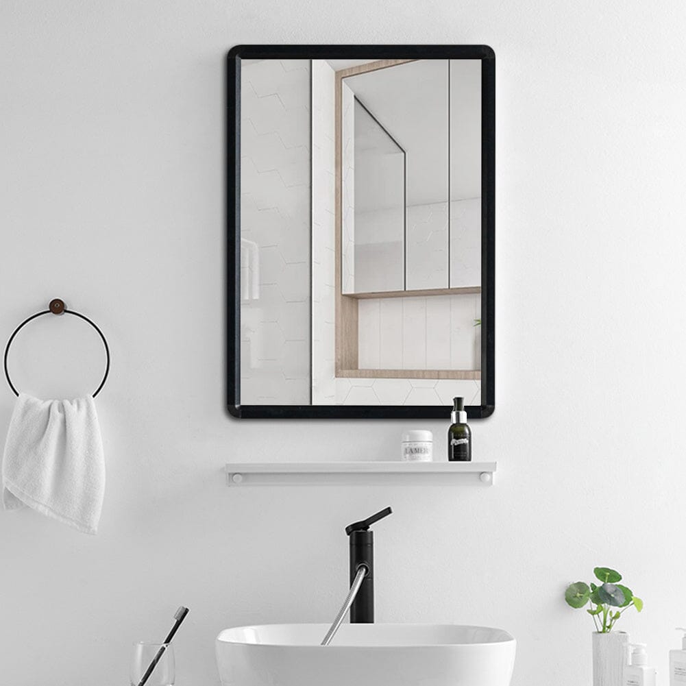 Rectangular Aluminum Alloy Frame Wall Mirror Living and Home 