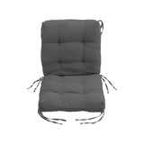 Lawn Chair Cushion Deep Seat for Indoor and Outdoor Furniture Garden Seat Cushions Living and Home Dark Grey 