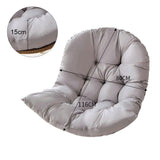 Thick Hanging Egg Swing Chair Cushion Black/Dark Grey/Light Grey Living and Home 
