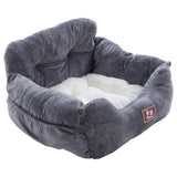 Cozy Dog Car Seat Bed with Storage Pocket and Adjustable Strap Living and Home 
