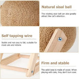 V-Shaped Wooden Cat Scratcher Ball: Fun and Functional Claw Care Living and Home 
