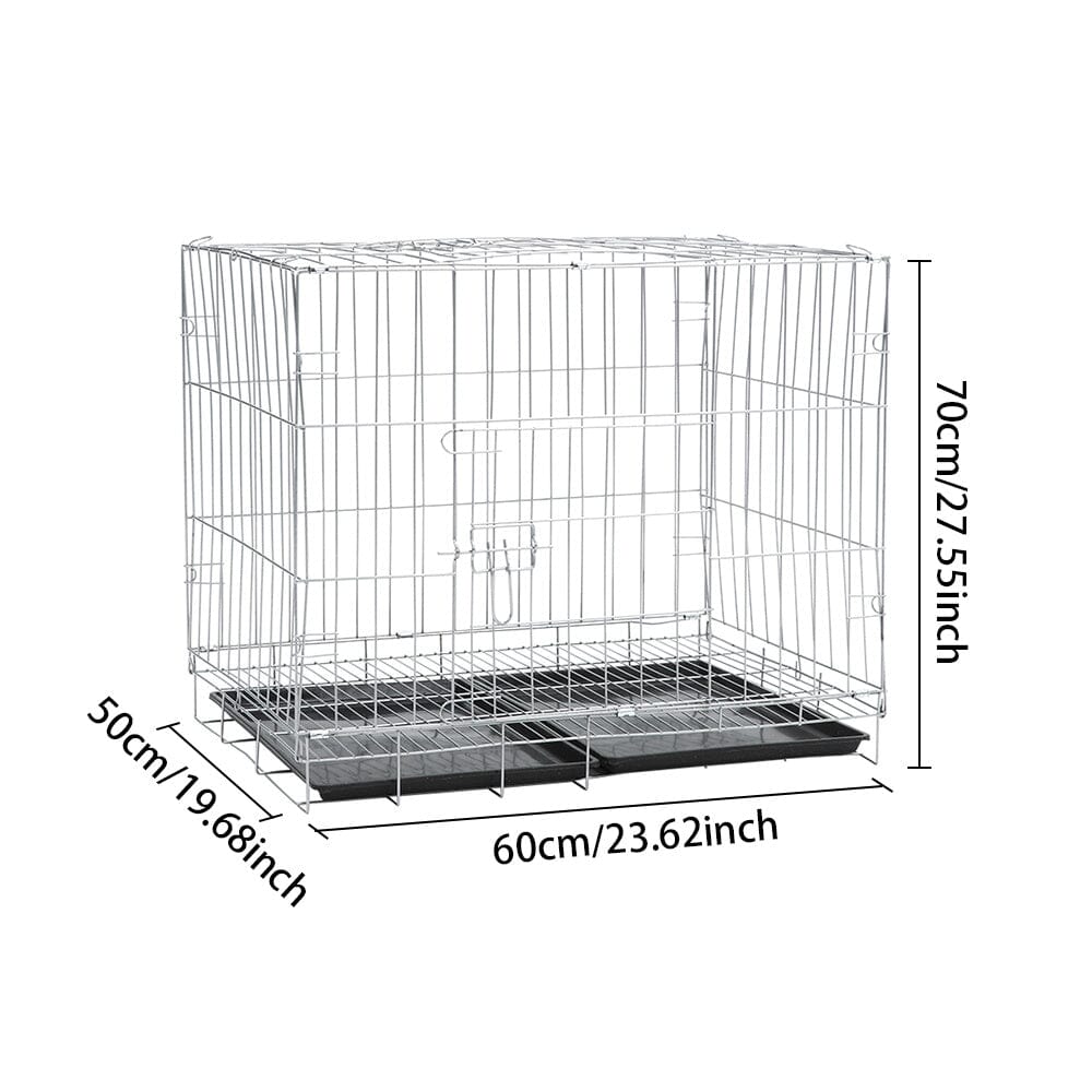 Wire Dog Crate with 2 Doors and Tray Living and Home 
