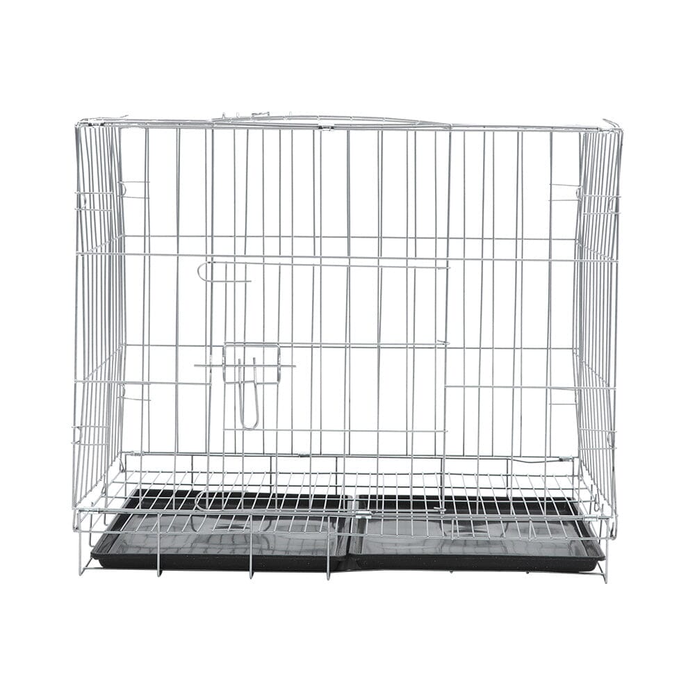 Wire Dog Crate with 2 Doors and Tray Living and Home 