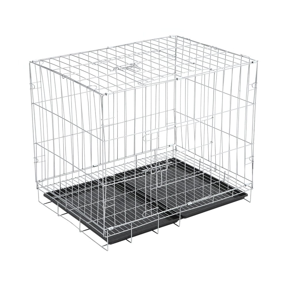 Wire Dog Crate with 2 Doors and Tray Living and Home 