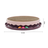 Circular Cat Scratching Board with Ball Toy Living and Home 
