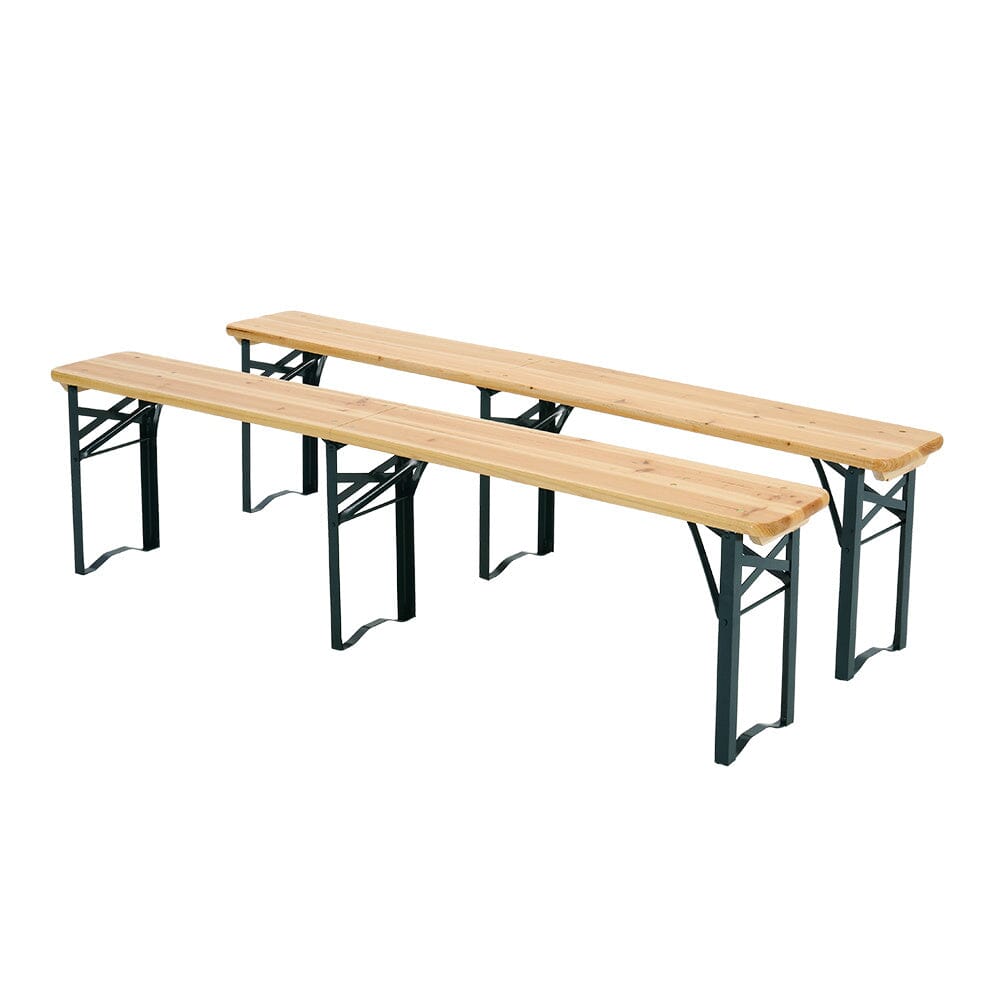 5.5ft Long Folding Beer Table Chair Bench Set for Garden Living and Home