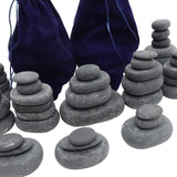 Basalt Massage Stone and Stainless Steel Heater Set for Spa Massage Stones Living and Home 