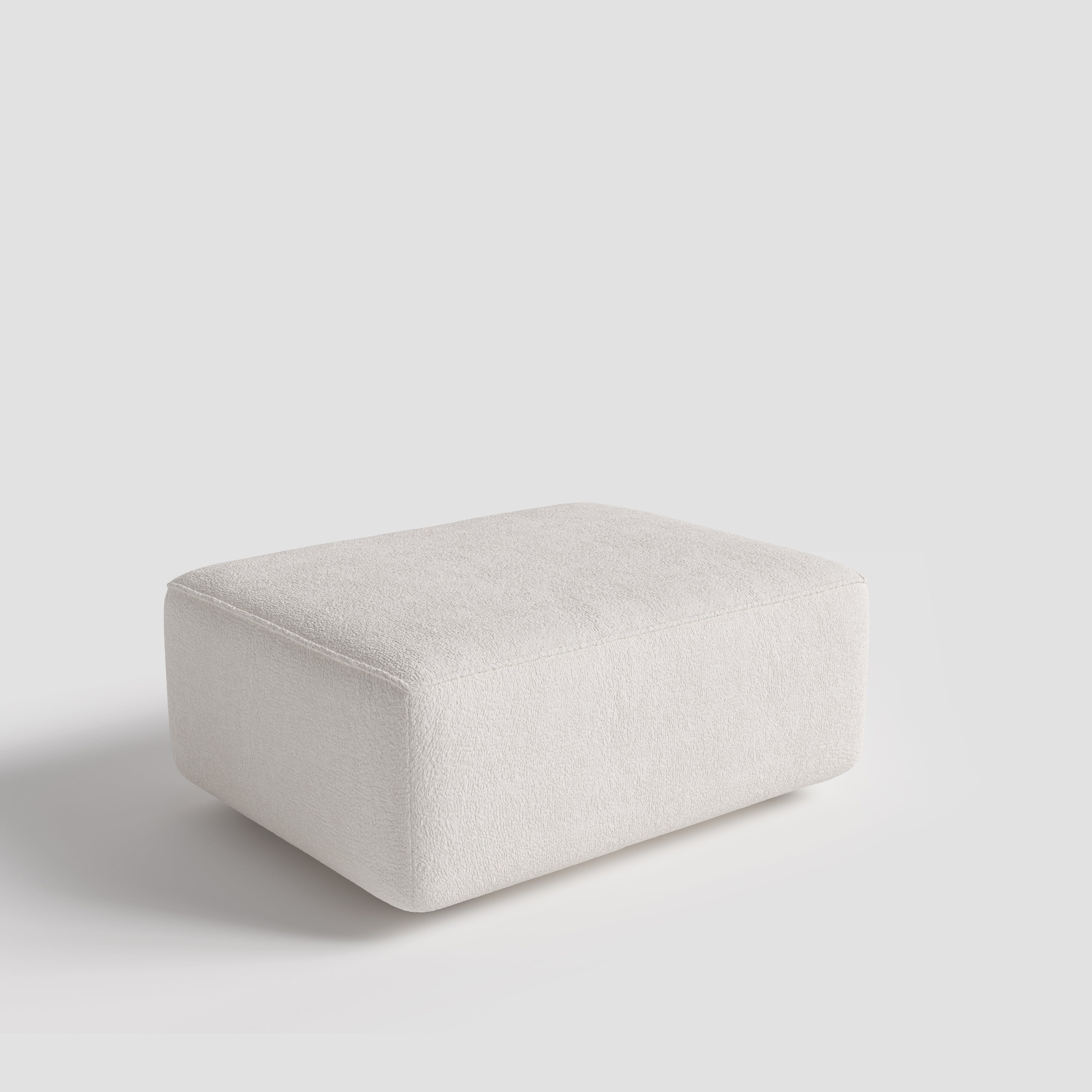 The Plump Modular Bouclé Sofa with Integrated Storage Cottonfy UK Block C 