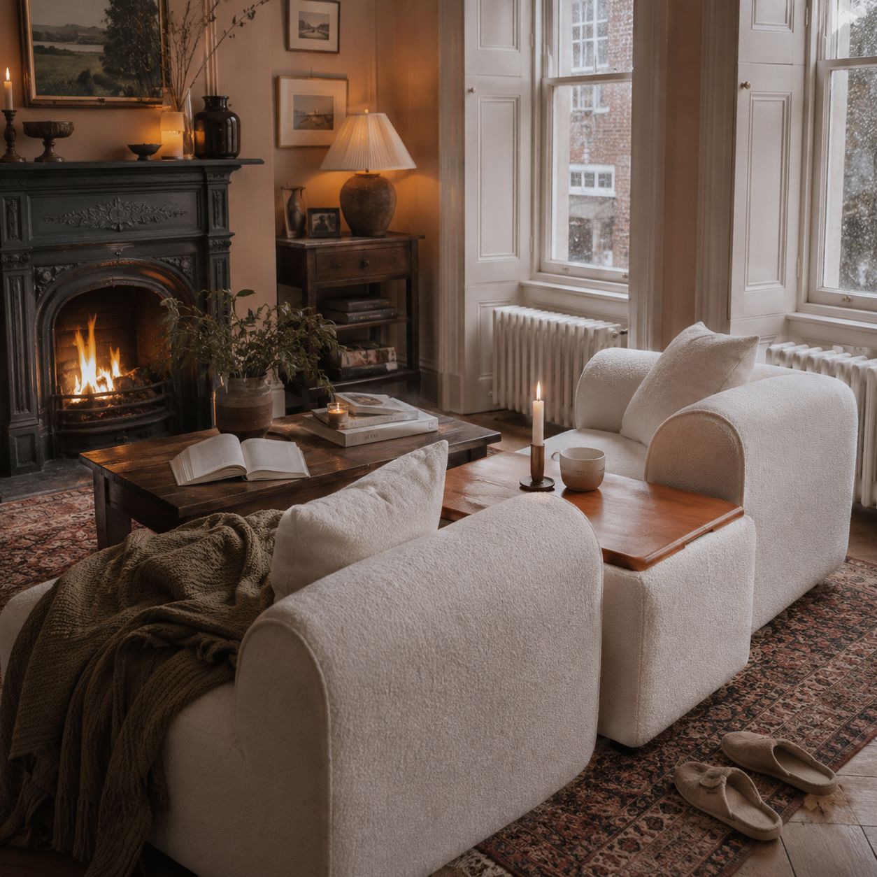 The Plump Modular Bouclé Sofa with Integrated Storage Cottonfy UK 