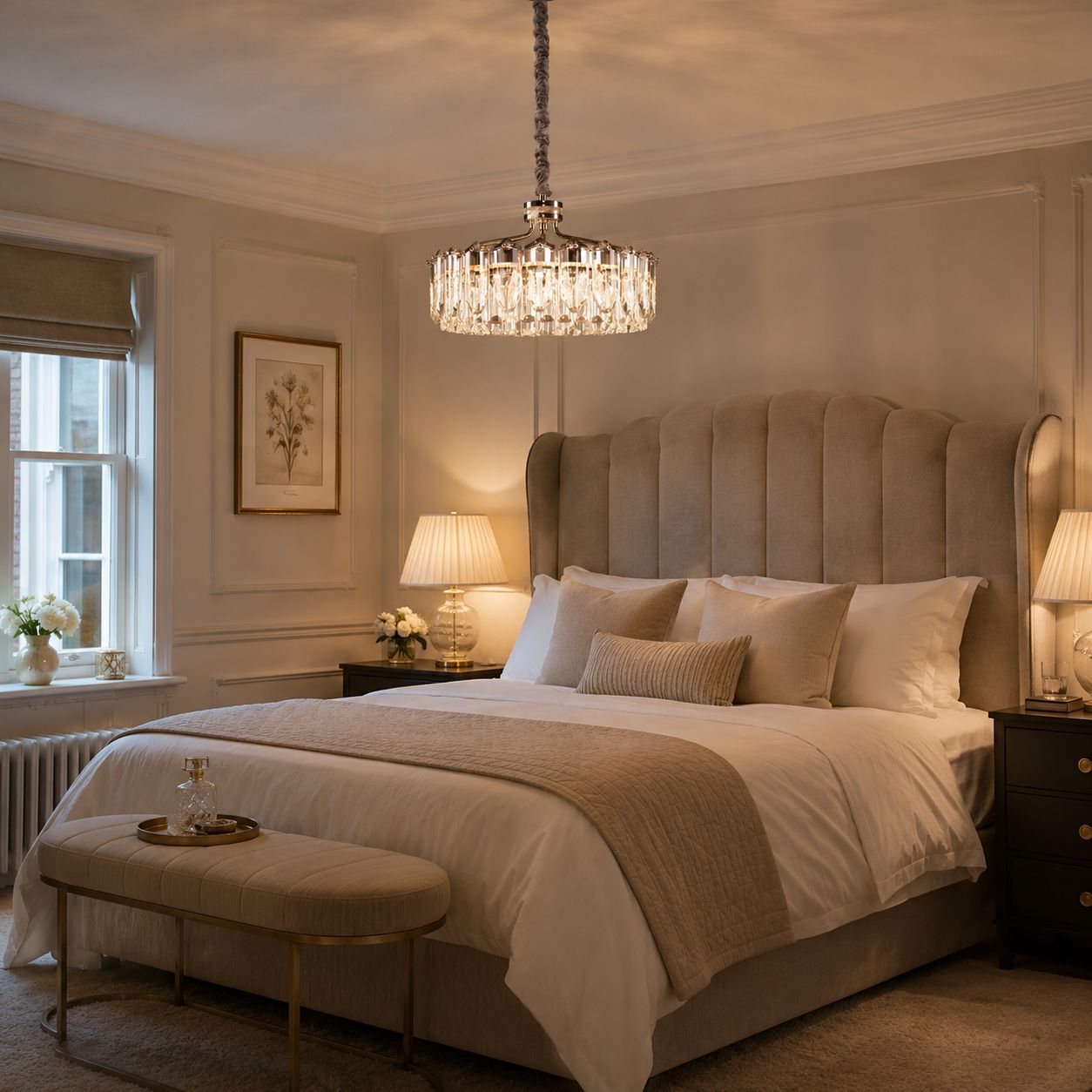 Lightsin Opulent Crystal Elegance Adjustable Pendant Light Lightsin UK 