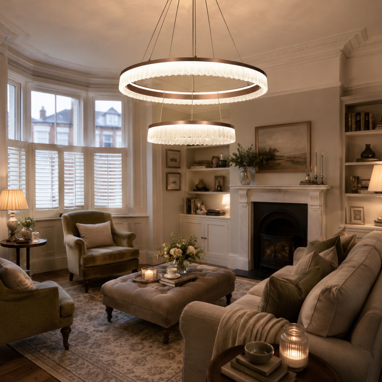 Lightsin Red Aluminum Stepless Dimming Circular Pendant Light for Modern Interiors Lightsin UK 