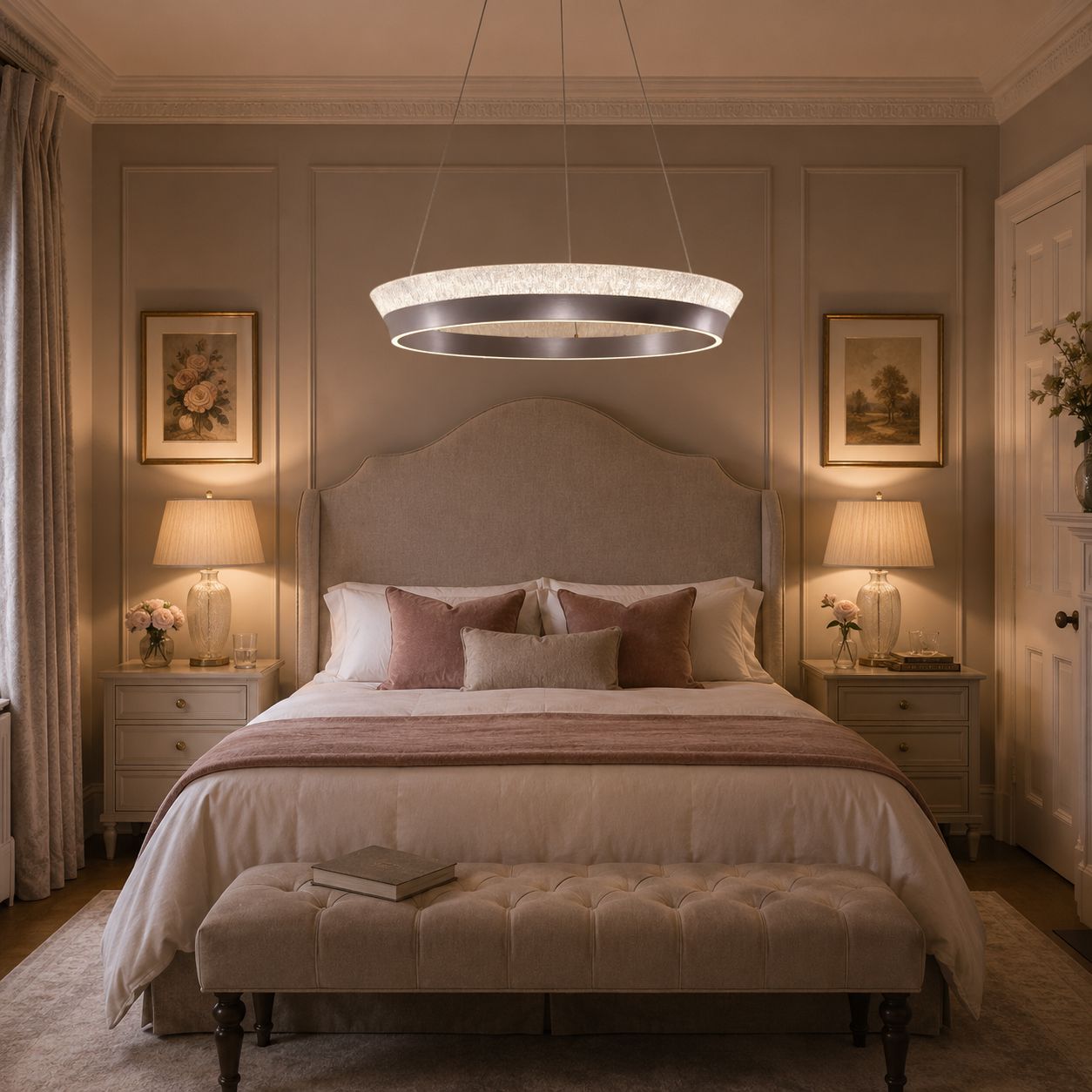 Lightsin Elegant Crystal Ring Chandelier Premium Pendant Light Lightsin UK 