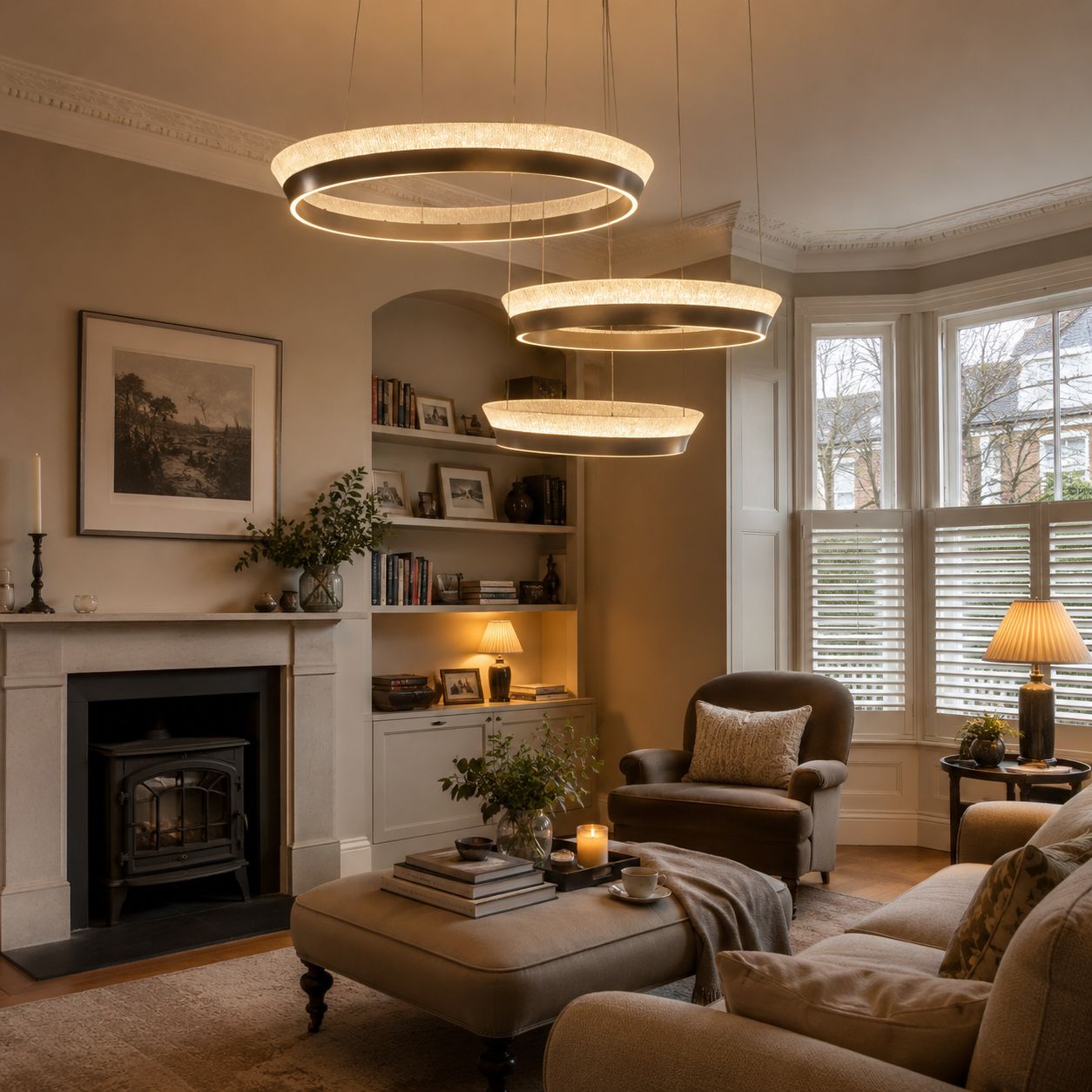 Lightsin Elegant Crystal Ring Chandelier Premium Pendant Light Lightsin UK 