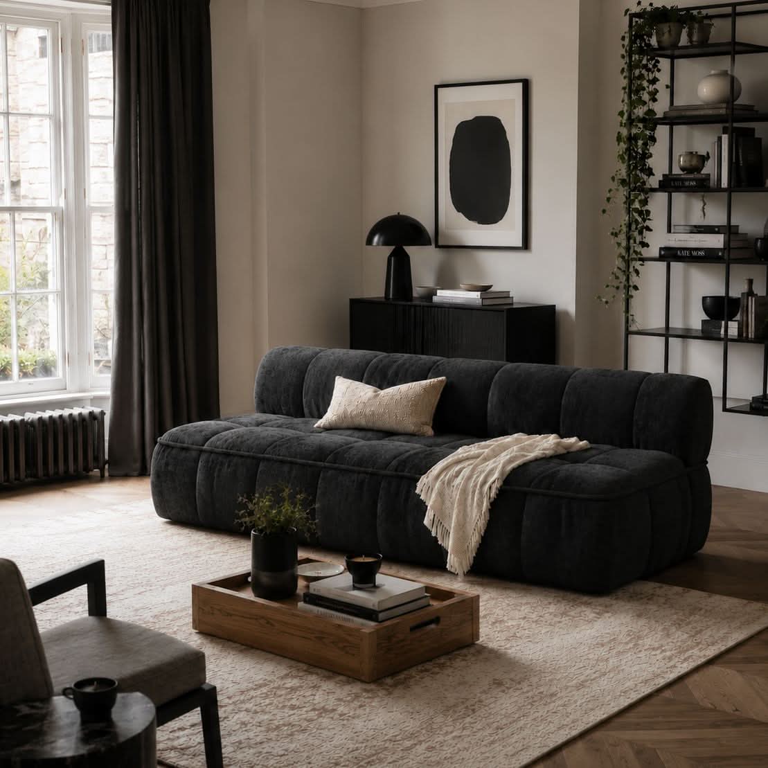 Convertible Sofa Bed with Sleeping Bag Style and Removable Cover Cottonfy UK 