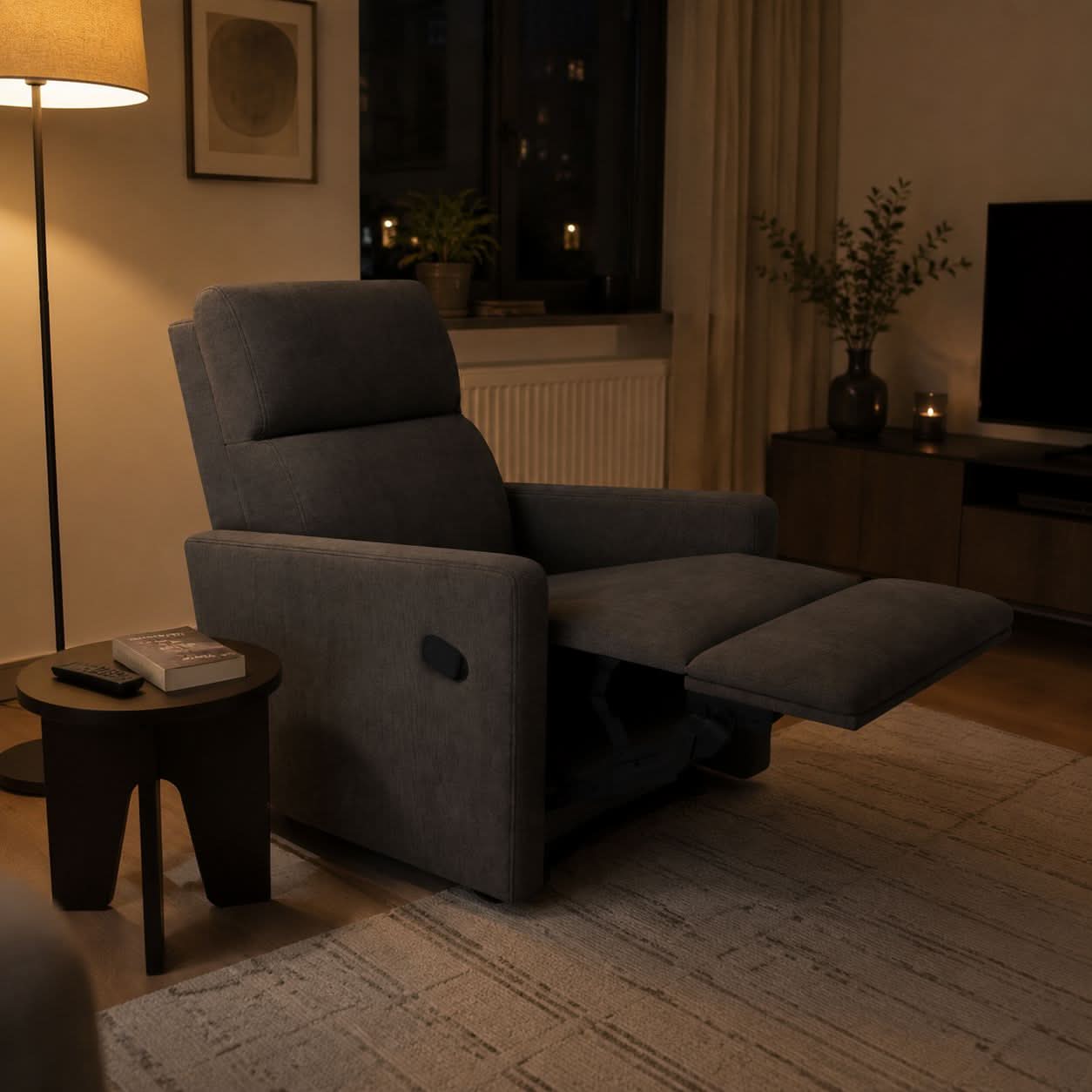 2-Mode Manual Recliner Armchair Cottonfy UK 