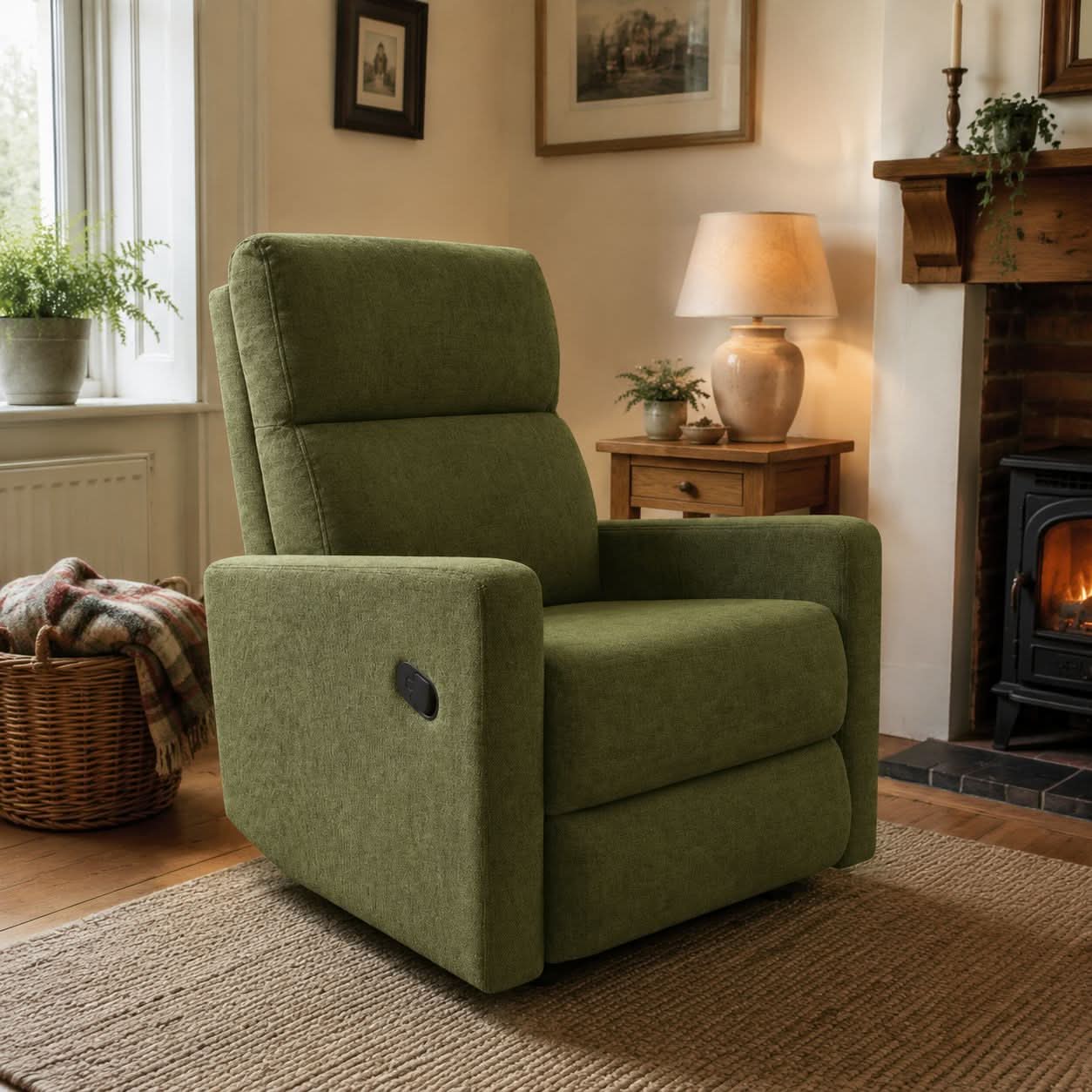2-Mode Manual Recliner Armchair Cottonfy UK 