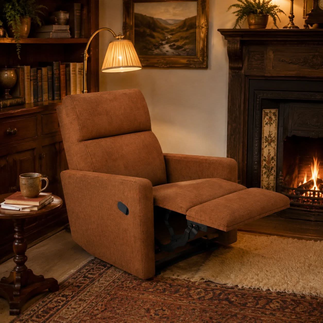 2-Mode Manual Recliner Armchair Cottonfy UK 