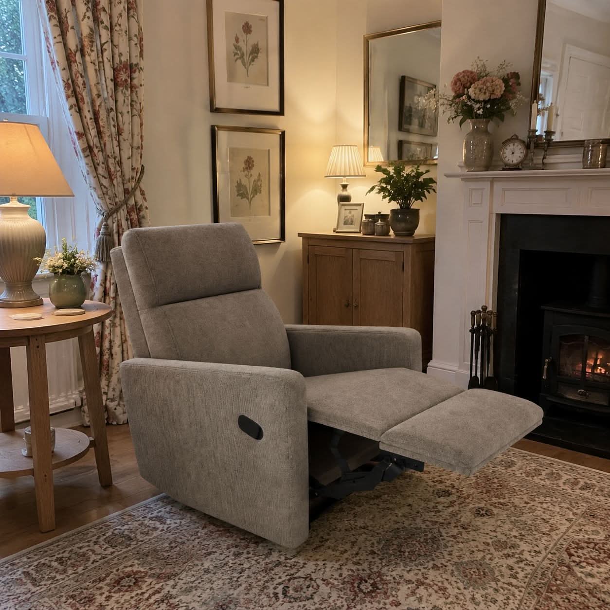 2-Mode Manual Recliner Armchair Cottonfy UK 
