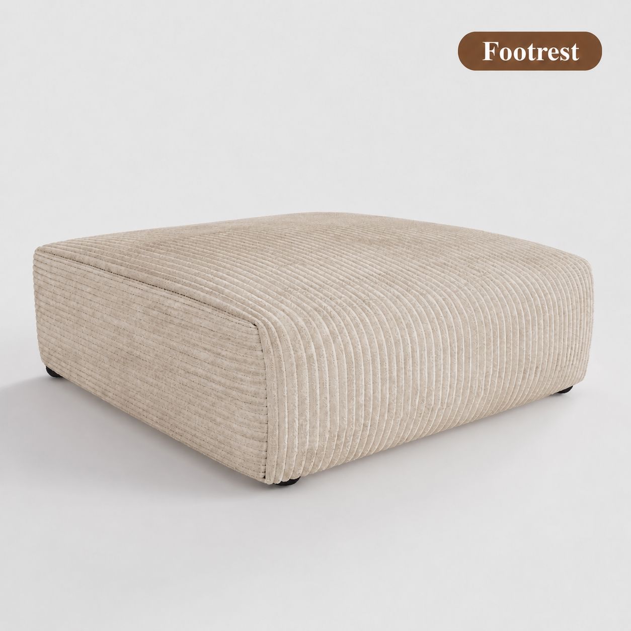Cottonfy Corduroy Modular Wide Seat Chaise Sofa Block June 25 Sale Cottonfy UK 