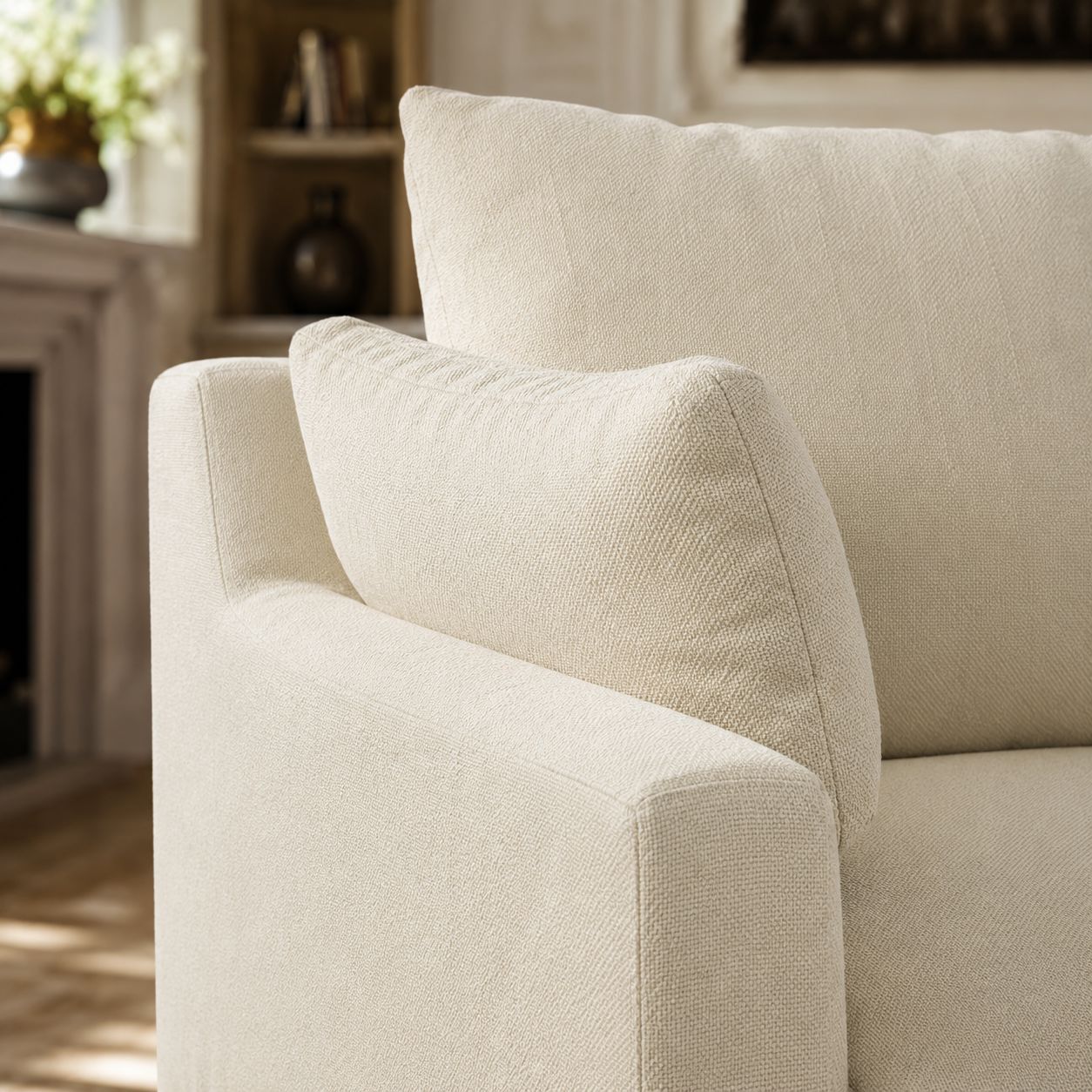 Cottonfy Cotton-Linen Washable Fringe 2 Seater Sofa Cottonfy UK 