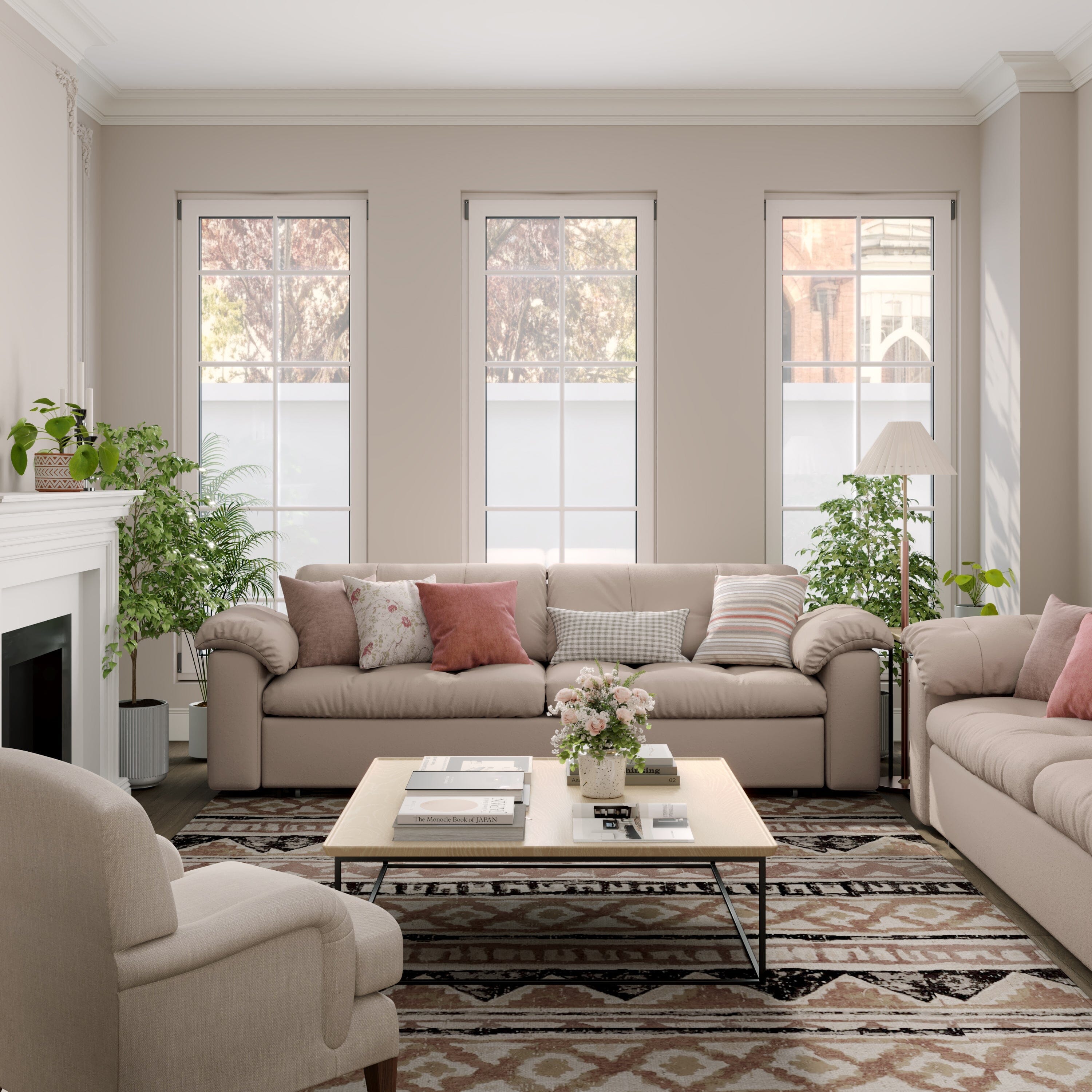 Cottonfy Multifunctional Sleeper Pull Out 2 Seater Sofa Bed with Storage Space Cottonfy UK 