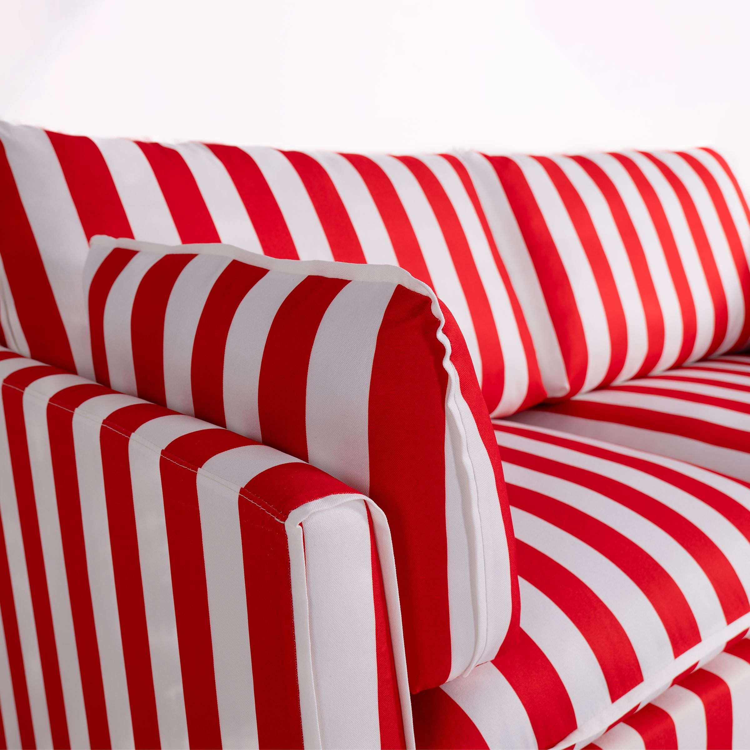Cottonfy Retro Striped Fabric Handmade Sofa Cottonfy UK 