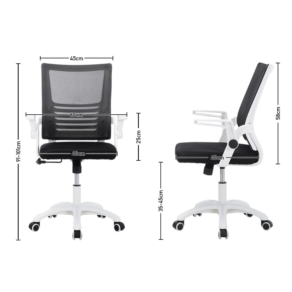 Professional Ergonomic Mesh & Fabric Office Chair Living and Home 