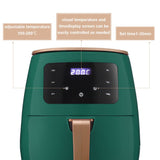 4 litre Air Fryer with Non-stick Basket and Digital Screen Control Air Fryers Living and Home 