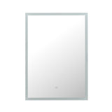 Modern Rectangular LED Bathroom Mirror with Wall Mount Cabinet Bathroom Mirror Cabinets Living and Home 