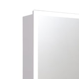 65cm Wide Elegant Double Door Bathroom Mirror LED Frameless Mirror Cabinet Bathroom Mirror Cabinets Living and Home 