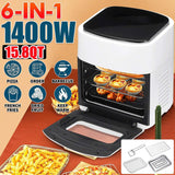 11L Large Kitchen Air Fryer with Visible Front Window Air Fryers Living and Home 