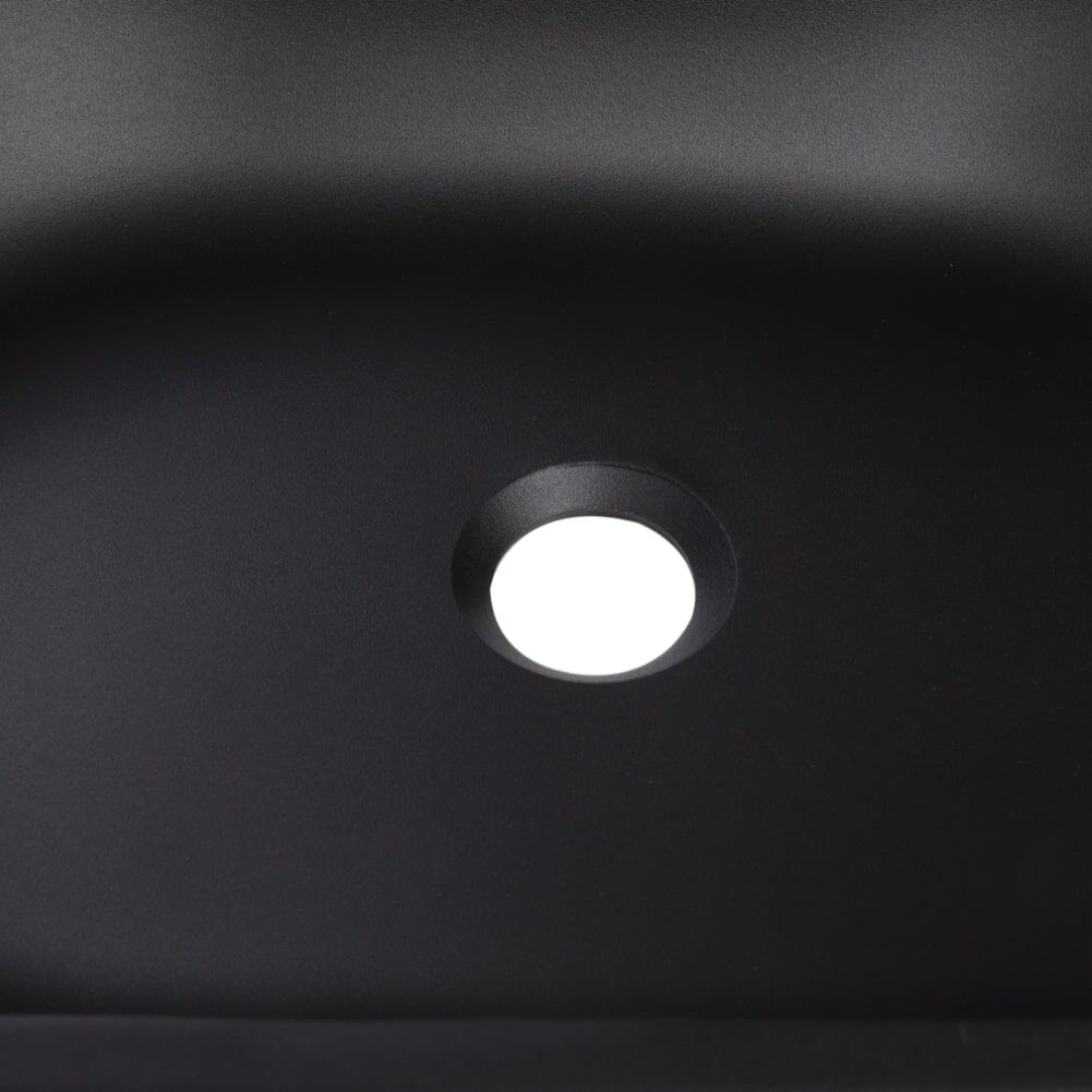 Oval Black Ceramic Vessel Bathroom Sink Drain Set Living and Home 
