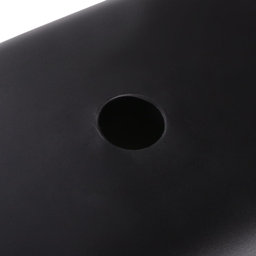 Oval Black Ceramic Vessel Bathroom Sink Drain Set Living and Home 