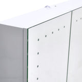 Morden Frameless Mirror Cabinet with LED Lighting Bathroom Mirror Cabinets Living and Home 