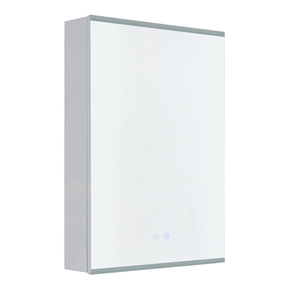 Modern Frameless 1 Door LED Mirror Cabitnet Bathroom Mirror Cabinets Living and Home 