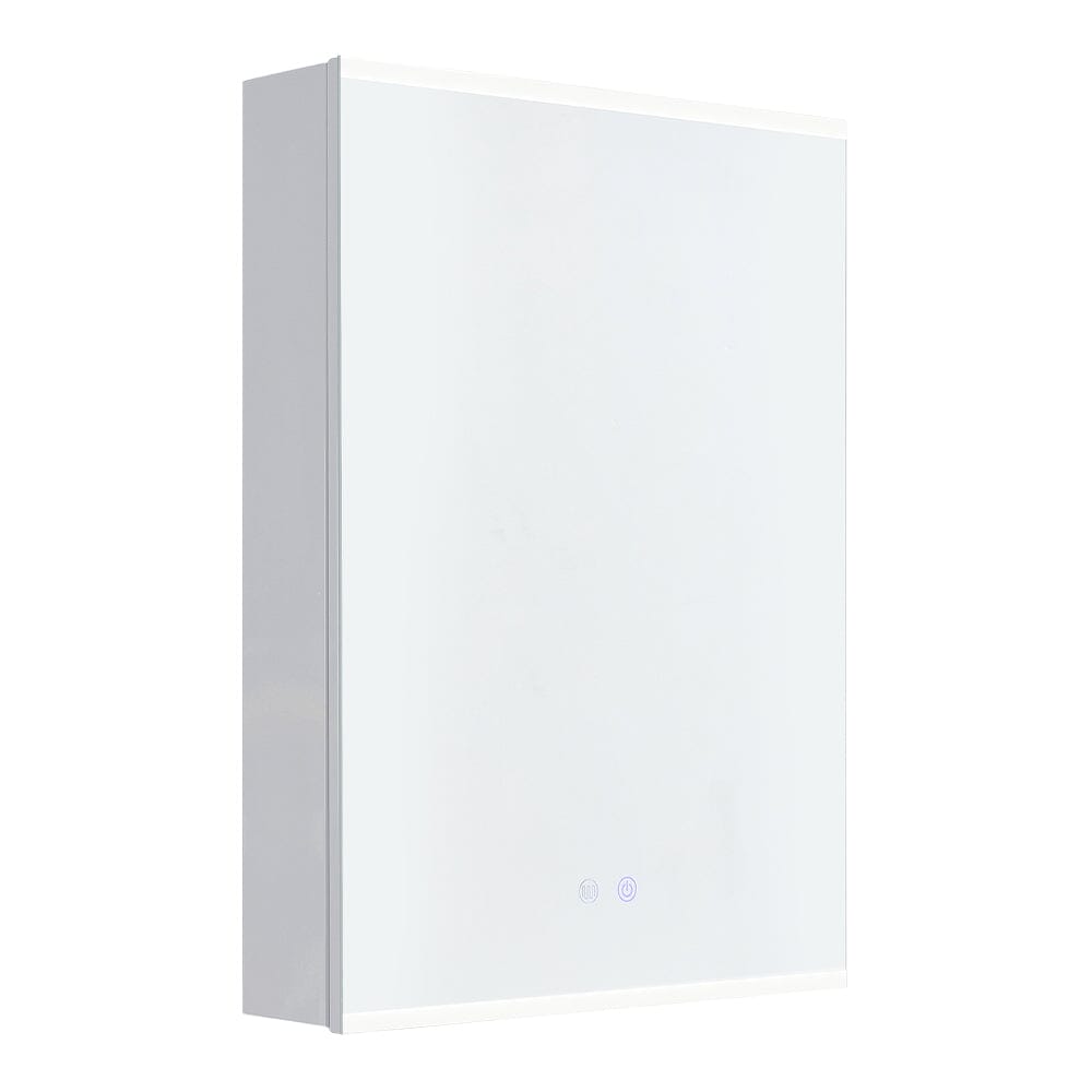 Modern Frameless 1 Door LED Mirror Cabitnet Bathroom Mirror Cabinets Living and Home 