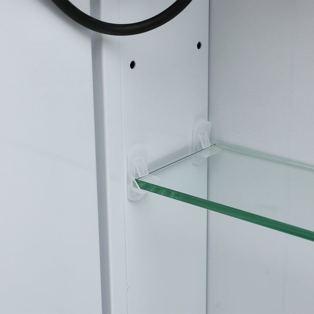 Modern Frameless 1 Door LED Mirror Cabitnet Bathroom Mirror Cabinets Living and Home 