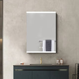 Modern Frameless 1 Door LED Mirror Cabitnet Bathroom Mirror Cabinets Living and Home 